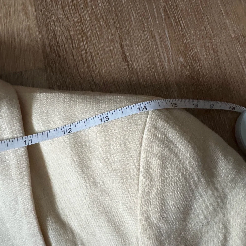 Christian‎ Dior Petite Cream Double-Breasted Blazer Size 4